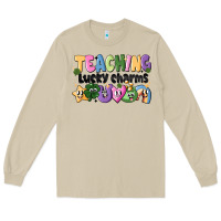 Mushroom Teaching Lucky Charms Long Sleeve Tee - CowhideDigitalArt