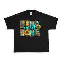 Black Western Home Sweet Home Urban Heavy Tee - FaDigitalArtStudio