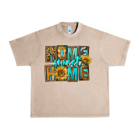 French Oak Western Home Sweet Home Urban Heavy Tee - FaDigitalArtStudio