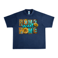 Navy Western Home Sweet Home Urban Heavy Tee - FaDigitalArtStudio