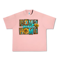 Salmon Western Home Sweet Home Urban Heavy Tee - FaDigitalArtStudio