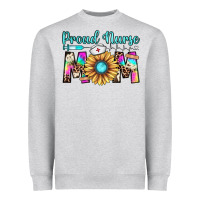 Heather Grey proud nurse mom Heavyweight Sweatshirt - JahusDesignShop