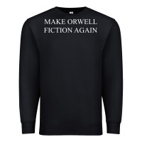 Black make orwell fiction Premium Sweatshirt - artisFamous