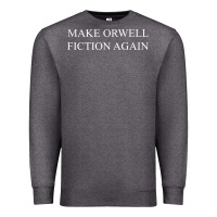 Charcoal Heather make orwell fiction Premium Sweatshirt - artisFamous
