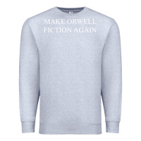 Heather Grey make orwell fiction Premium Sweatshirt - artisFamous