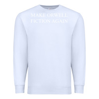 White make orwell fiction Premium Sweatshirt - artisFamous