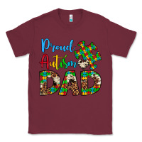 Burgundy proud autism dad Classic Tee - Artiststas