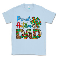 Dusty Blue proud autism dad Classic Tee - Artiststas