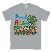 Heather Grey proud autism dad Classic Tee - Artiststas
