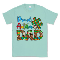Seafoam proud autism dad Classic Tee - Artiststas