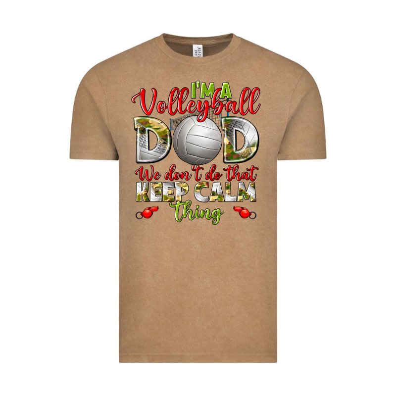 I'm A Volleyball Dad We Don't Do That Keep Calm Vintage Tee by BundleAndBundleShop | Teevron