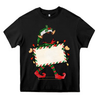 Black customize christmas elf Heavy Core Tee - CowGirlArtShop