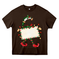 Chocolate Brown customize christmas elf Heavy Core Tee - CowGirlArtShop