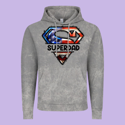 American Super Dad Vintage Hoodie Designed By Lillyallendesigns