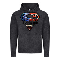 Vintage Black American Super Dad Vintage Hoodie - LillyAllenDesigns