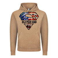 Vintage Coffee American Super Dad Vintage Hoodie - LillyAllenDesigns