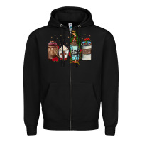 Black our lady of guadalupe coffee Zipper Hoodie - JahusDesignShop