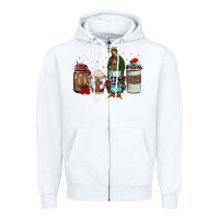White our lady of guadalupe coffee Zipper Hoodie - JahusDesignShop