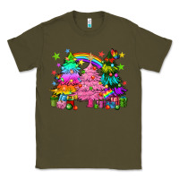 Army Green pride christmas trees Classic Tee - HowdyJamesFarm