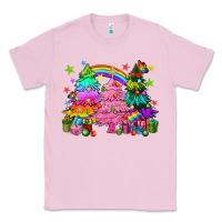 Bubblegum Pink pride christmas trees Classic Tee - HowdyJamesFarm