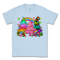 Dusty Blue pride christmas trees Classic Tee - HowdyJamesFarm