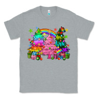 Heather Grey pride christmas trees Classic Tee - HowdyJamesFarm