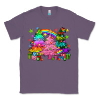 Lavender pride christmas trees Classic Tee - HowdyJamesFarm