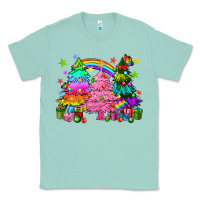 Seafoam pride christmas trees Classic Tee - HowdyJamesFarm