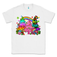 White pride christmas trees Classic Tee - HowdyJamesFarm