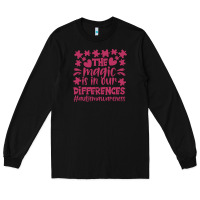 Black the magic is in our diference Long Sleeve Tee - CowhideDigitalArt