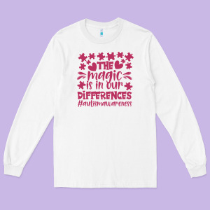 The Magic Is In Our Diference Long Sleeve Tee Designed By Cowhidedigitalart