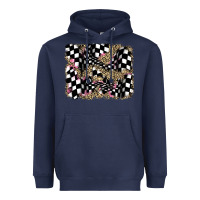 Navy racing leopard backgraund Heavyweight Hoodie - JahusDesignShop
