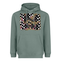Sage racing leopard backgraund Heavyweight Hoodie - JahusDesignShop