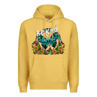 Antique Gold be kind Premium Hoodie - SublimationCraftShop
