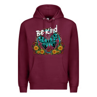 Burgundy be kind Premium Hoodie - SublimationCraftShop
