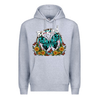Heather Grey be kind Premium Hoodie - SublimationCraftShop