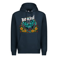 Navy be kind Premium Hoodie - SublimationCraftShop
