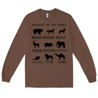 Chestnut Anımals Of The World Long Sleeve Tee - Bettercallsaul