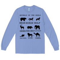 Colony Blue Anımals Of The World Long Sleeve Tee - Bettercallsaul