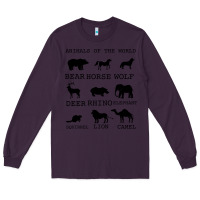 Plum Anımals Of The World Long Sleeve Tee - Bettercallsaul