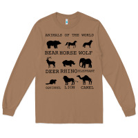 Toasted Coconut Anımals Of The World Long Sleeve Tee - Bettercallsaul
