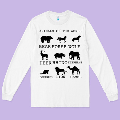 Anımals Of The World Long Sleeve Tee Designed By Bettercallsaul