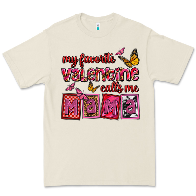 My Favorite Valentine Calls Me Mama Premium Tee by OliviaCreatesArt | Teevron