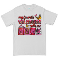 Dove Grey my favorite valentine calls me mama Premium Tee - OliviaCreatesArt