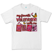 White my favorite valentine calls me mama Premium Tee - OliviaCreatesArt