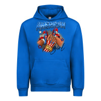 Cobalt Afro american girl sneakers Urban Hoodie - RanaPortraitStore