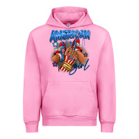 Fuchsia Pink Afro american girl sneakers Urban Hoodie - RanaPortraitStore