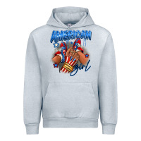 Heather Grey Afro american girl sneakers Urban Hoodie - RanaPortraitStore