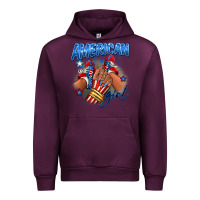 Mauve Wine Afro american girl sneakers Urban Hoodie - RanaPortraitStore