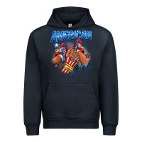 Navy Afro american girl sneakers Urban Hoodie - RanaPortraitStore